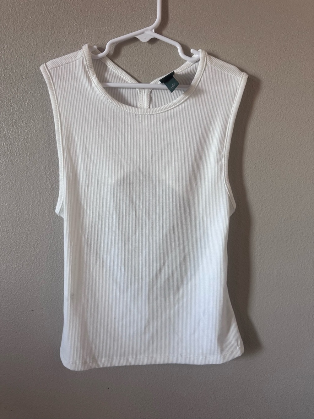 PacSun Ribbed Crewneck Tank - White